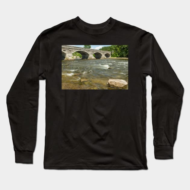 Mississippi River in Pakenham Long Sleeve T-Shirt by josefpittner